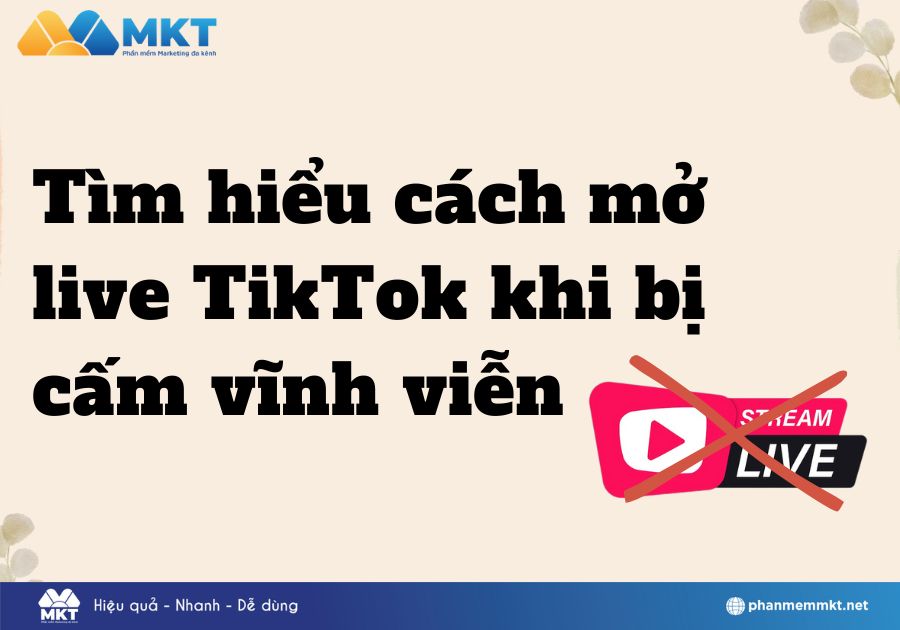 Tìm hiểu cách mở live TikTok khi bị cấm vĩnh viễn