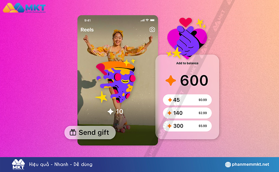 Kiếm tiền từ Quà tặng Instagram