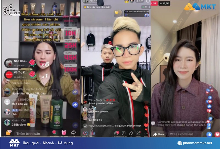 Bán hàng trực tiếp trên live TikTok