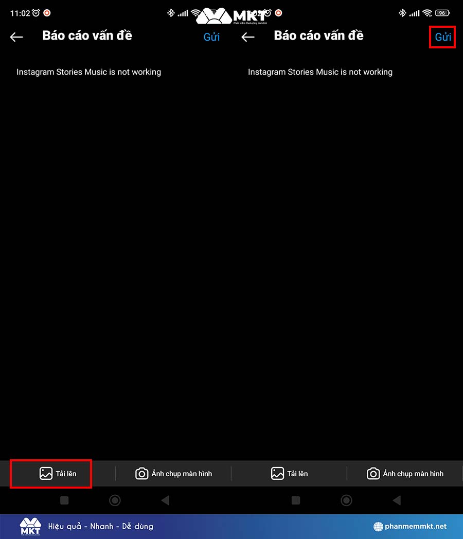 Gửi báo cáo sự cố cho Instagram