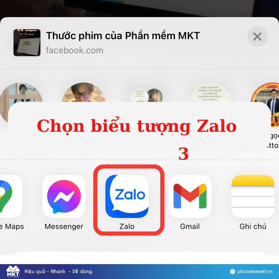 Cách chia sẻ video trên facebook qua zalo