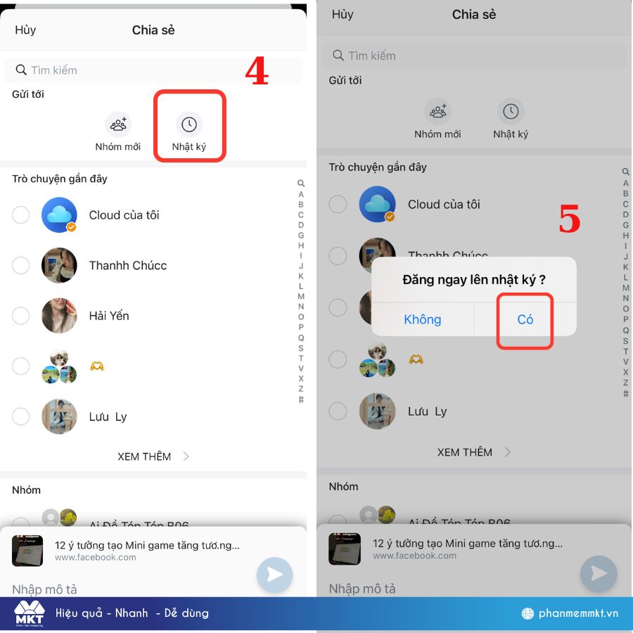 Cách chia sẻ video trên facebook qua zalo