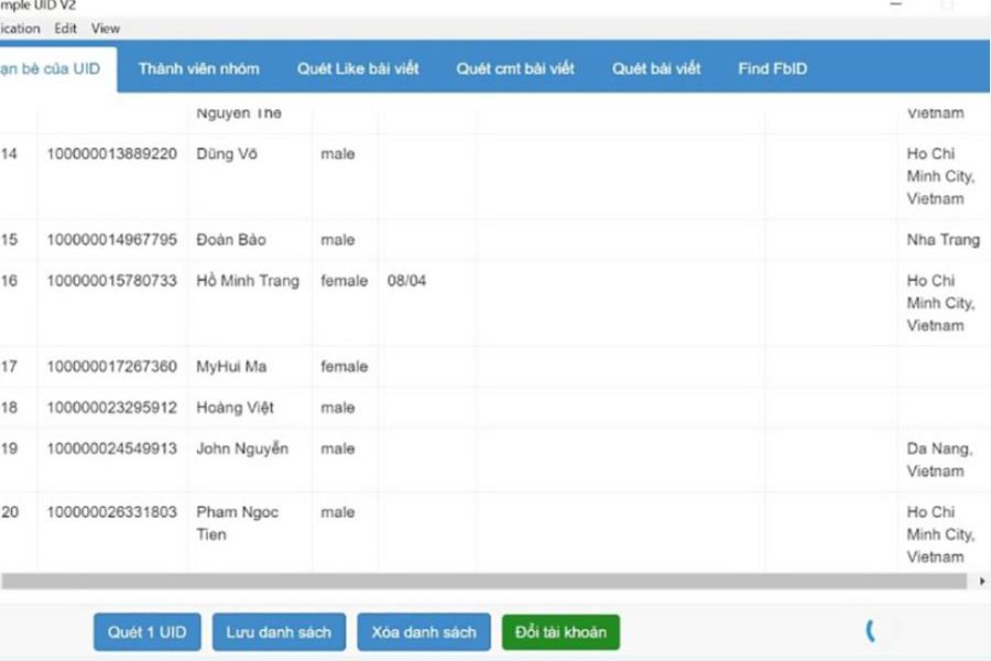 Lấy email từ Facebook bằng Simple UID