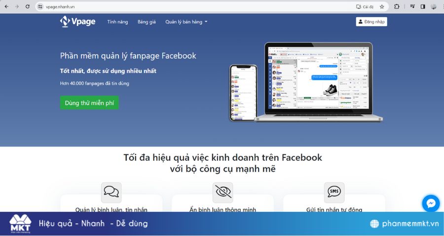 Phần mềm bán hàng Facebook
