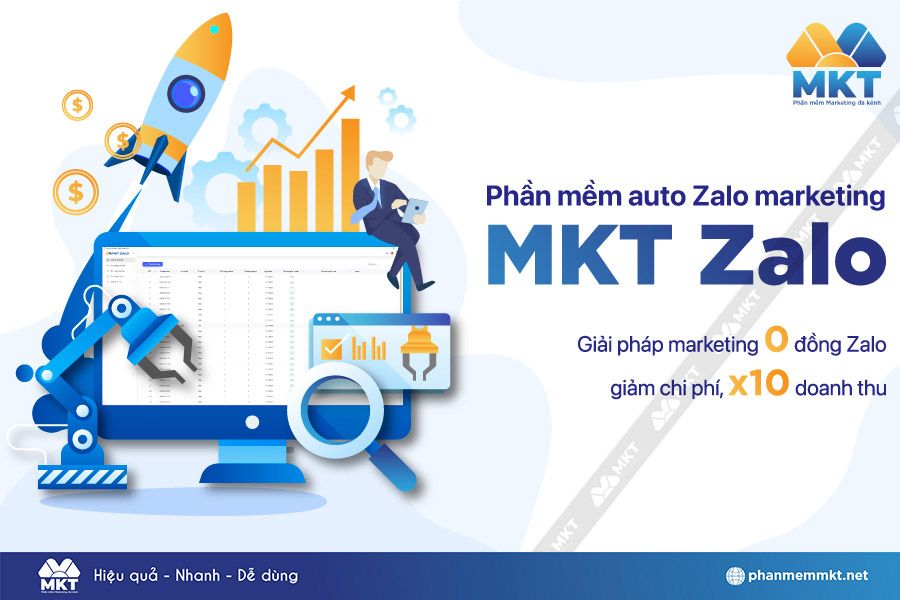 Sử dụng phần mềm hỗ trợ Marketing Zalo - MKT Zalo