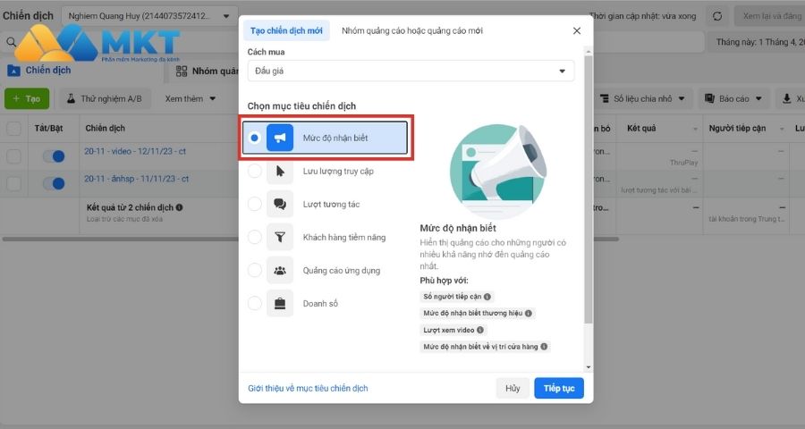 Chạy quảng cáo livestream Facebook