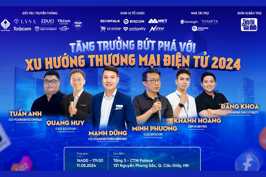 Workshop "Tăng trưởng bứt phá với xu hướng thương mại điện tử 2024"