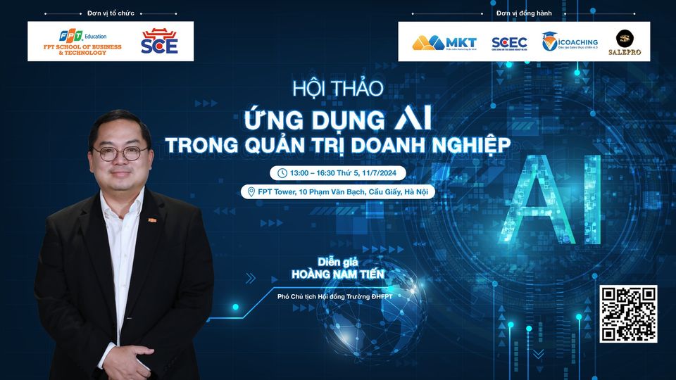 Hội thảo "Ứng dụng Công nghệ AI trong Quản trị Doanh nghiệp"