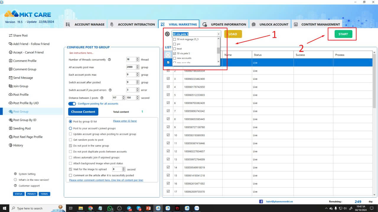 3 Steps to auto post multiple Facebook Groups efficiently