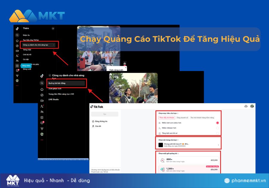 Chạy quảng cáo Tiktok để tăng hiệu quả 