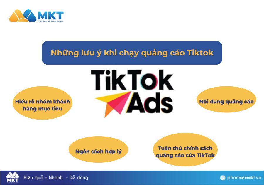 Những lưu ý khi chạy quảng cáo Tiktok 