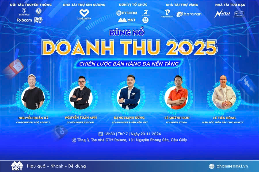 Sự kiện dành cho doanh nghiệp: Bùng nổ doanh thu 2025 – Chiến lược tiếp thị toàn diện