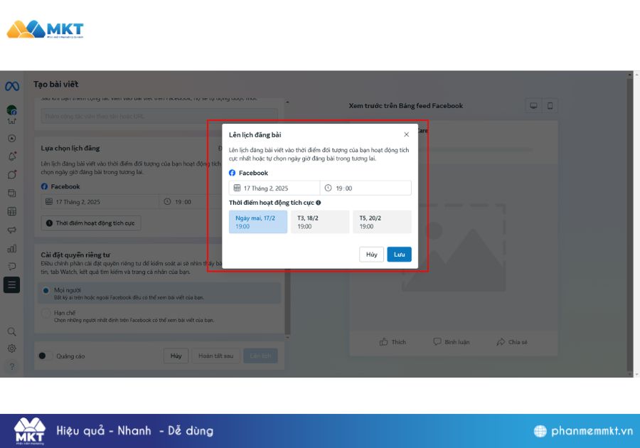 Cách Hẹn Lịch Đăng Bài Facebook Tối Ưu Kinh Doanh [2025]