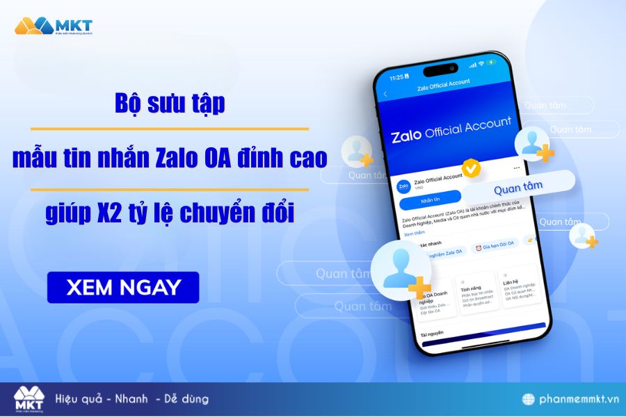 Tuyển tập những mẫu tin nhắn Zalo OA cực thu hút 
