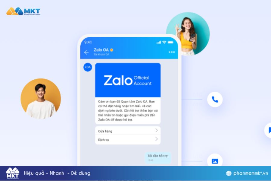 Tuyển tập những mẫu tin nhắn Zalo OA cực thu hút 