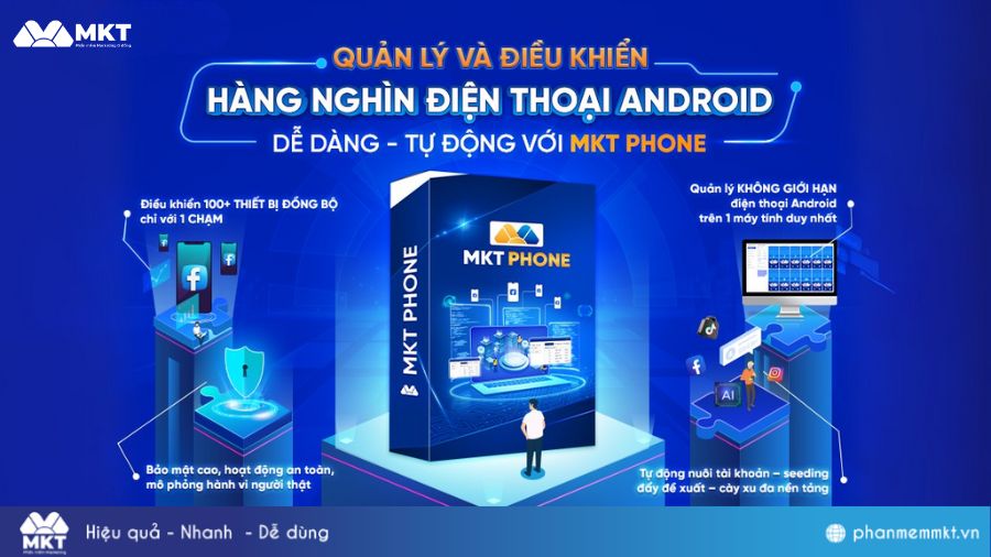 Review Phần Mềm MKT Phone Điều Khiển 10K+ Điện Thoại Android