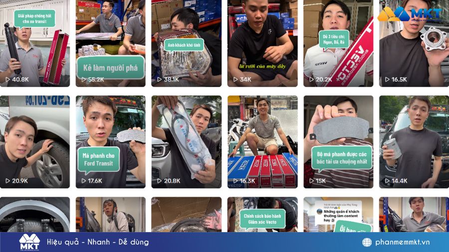 TikTok Đình Mạnh Phụ Tùng