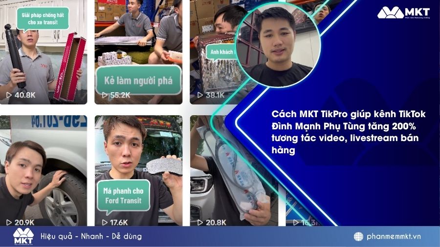 TikTok Đình Mạnh Phụ Tùng