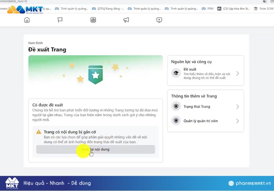 Facebook bị khóa do vi phạm tiêu chuẩn cộng đồng