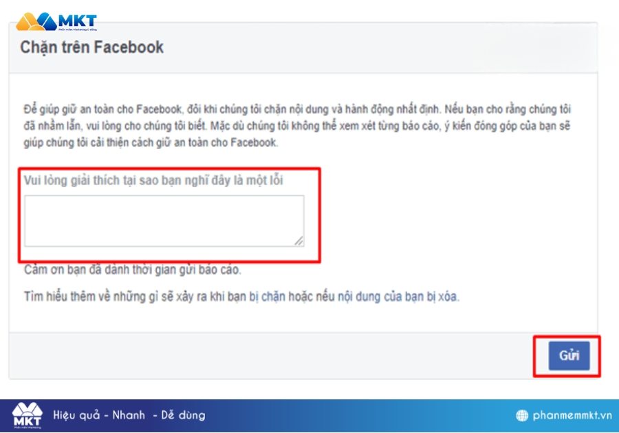 Facebook bị khóa do vi phạm tiêu chuẩn cộng đồng