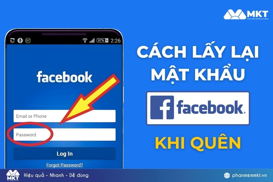 cách lấy lại mật khẩu Facebook khi quên