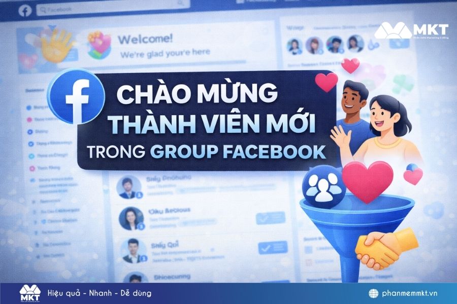 Chào mừng thành viên mới trong group Facebook