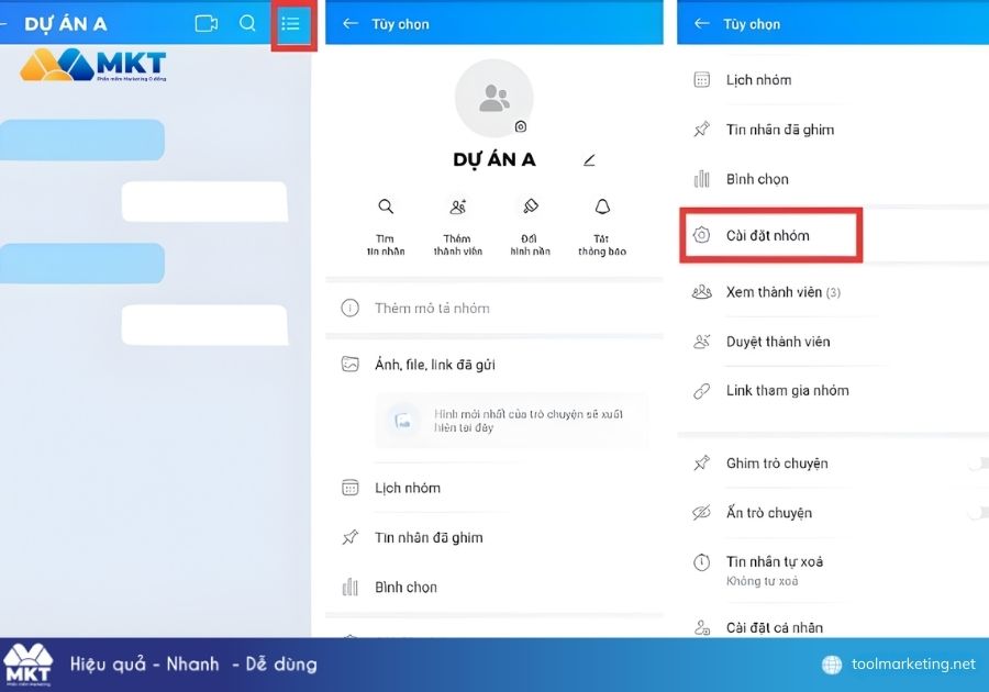 Cách chuyển quyền trưởng nhóm Zalo