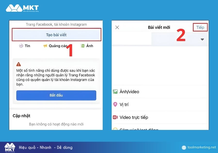 Lên lịch đăng bài Facebook