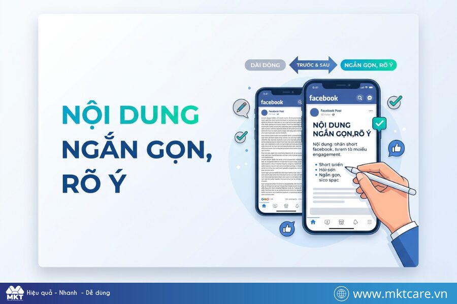 Nội dung ngắn gọn, rõ ý