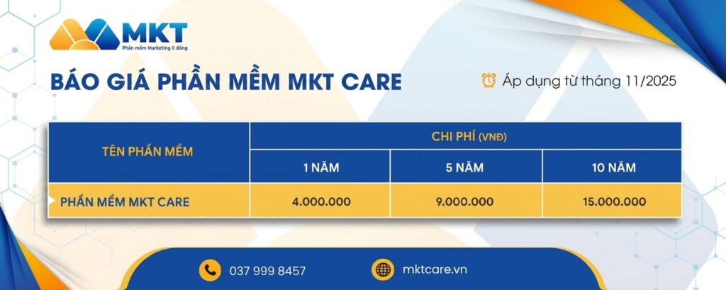 MKT Care Giá Bao Nhiêu?