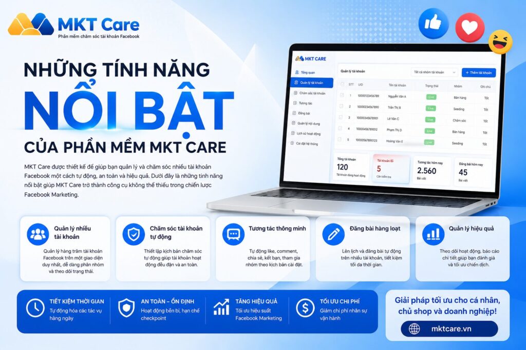 những tính năng nổi bật của phần mềm MKT Care