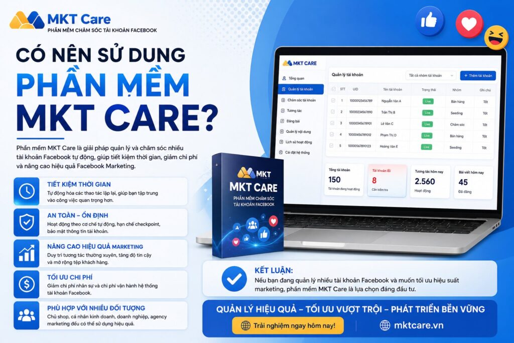 có nên sử dụng phần mềm MKT Care