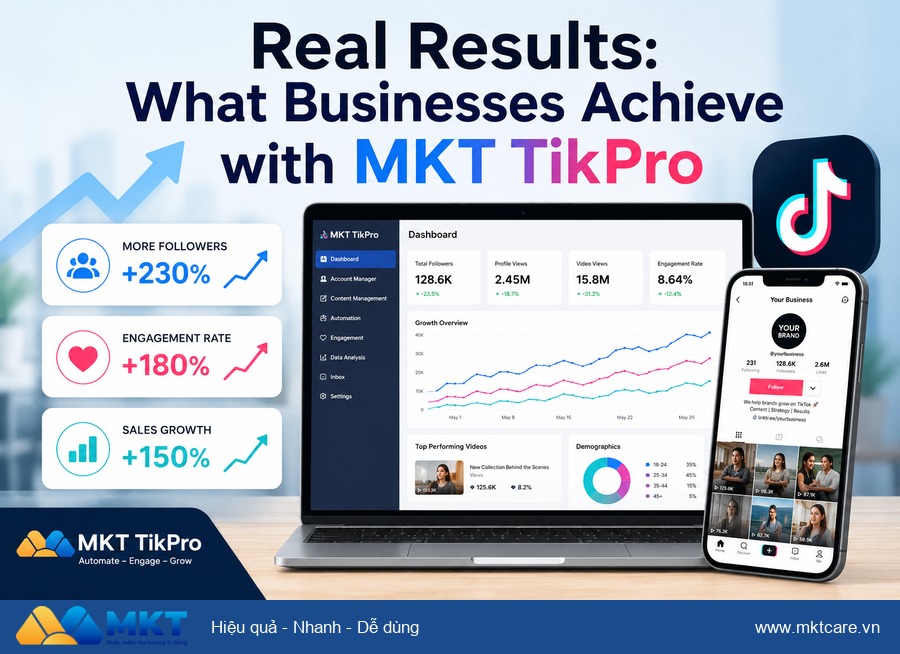 MKT TikPro TikTok automation software - Real Results: What Businesses Achieve with MKT TikPro