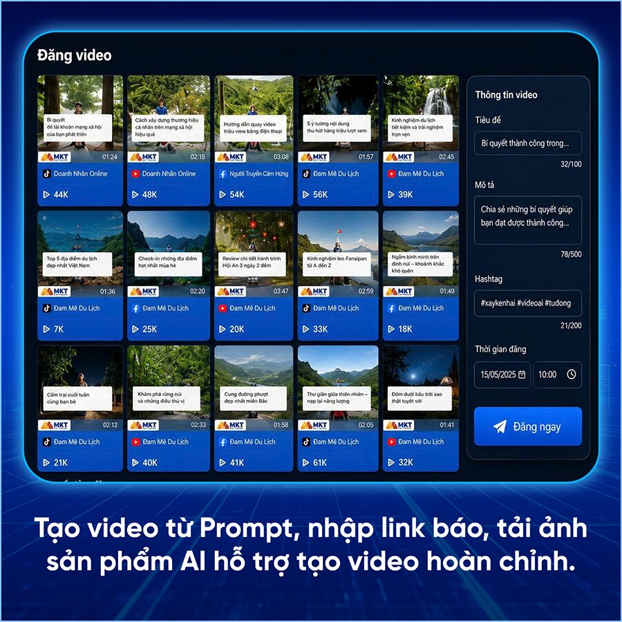 đăng video đa kênh tự động - Chuẩn bị nguồn dữ liệu tốt giúp đăng video đa kênh tự động có chiều sâu hơn