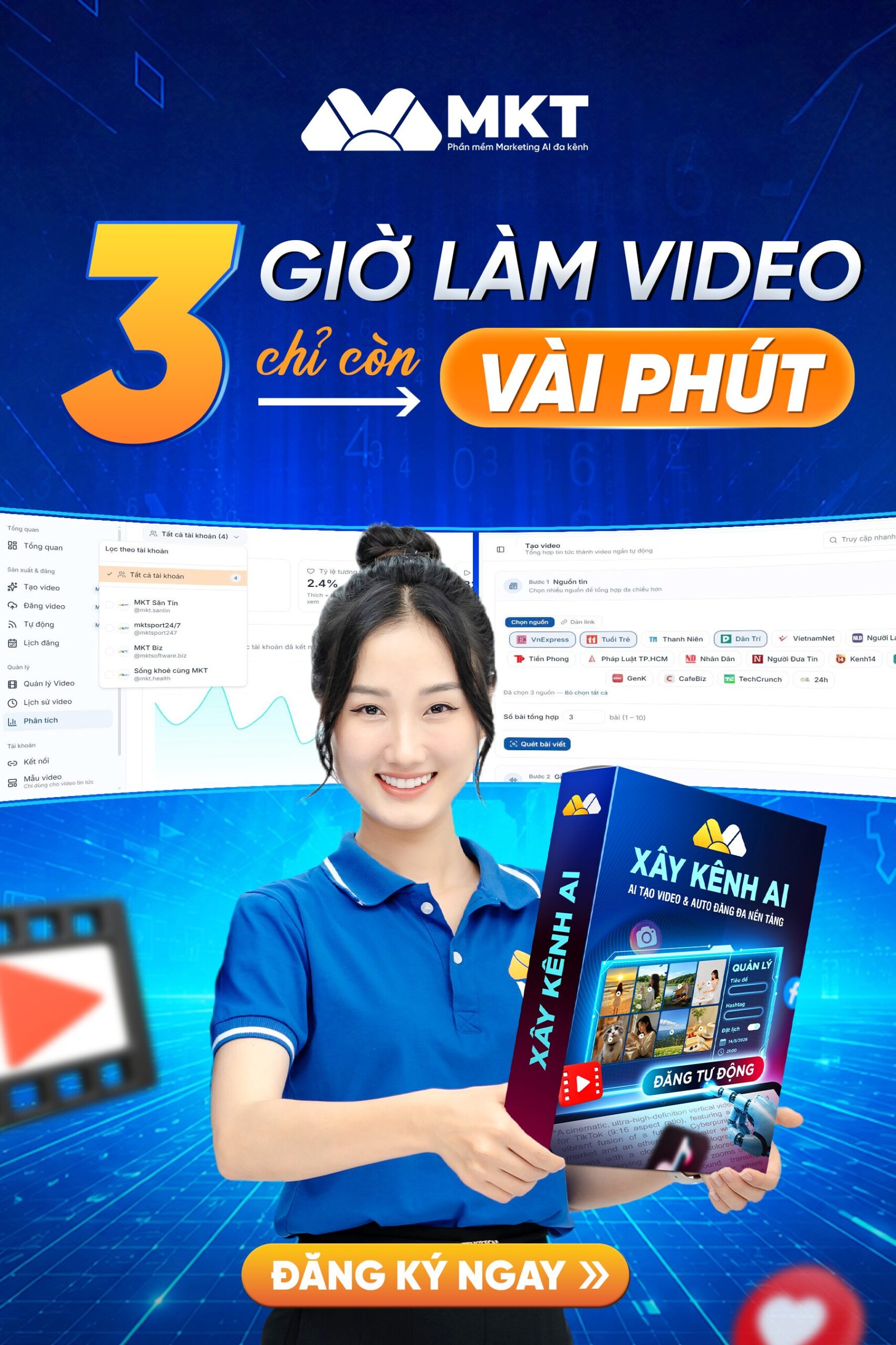 cách xây kênh TikTok bằng AI - Phần mềm chuyên dụng giúp triển khai cách xây kênh TikTok bằng AI có kiểm soát hơn