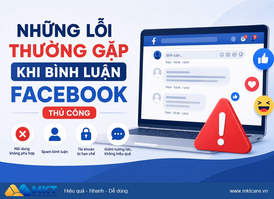 Phần mềm auto comment facebook - Những Lỗi Thường Gặp Khi Bình Luận Facebook Thủ Công