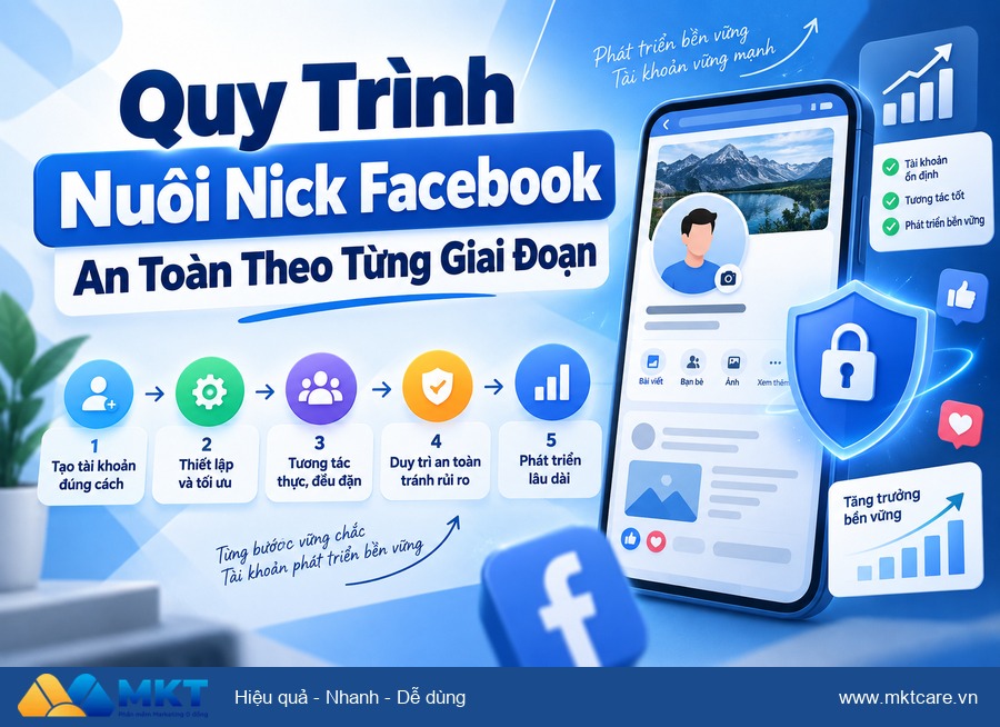 cách nuôi nick Facebook mới không bị vô hiệu hóa - Quy Trình Nuôi Nick Facebook An Toàn Theo Từng Giai Đoạn