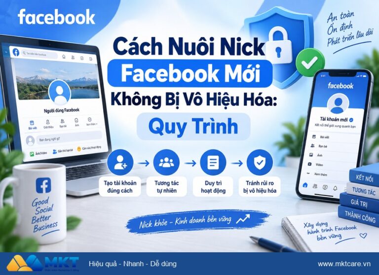 Cách Nuôi Nick Facebook Mới Không Bị Vô Hiệu Hóa: 5 Bước