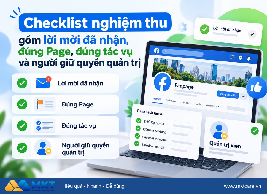 cách phân quyền Page Facebook cho nhân viên và agency - kiểm tra quyền Page Facebook sau khi cấp cho nhân viên và agency