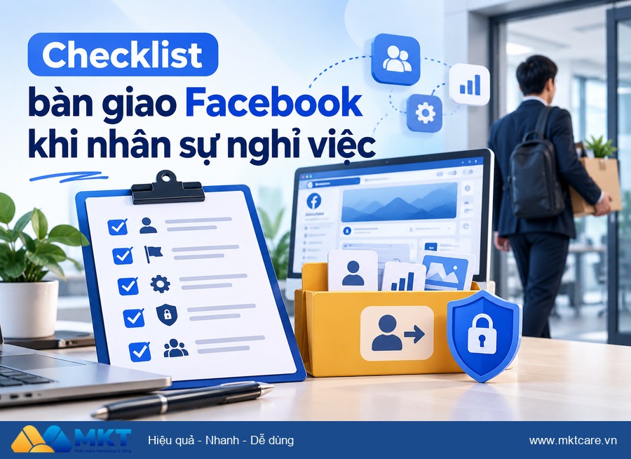 Phần mềm MKT - checklist bàn giao tài khoản Facebook khi nhân sự nghỉ việc
